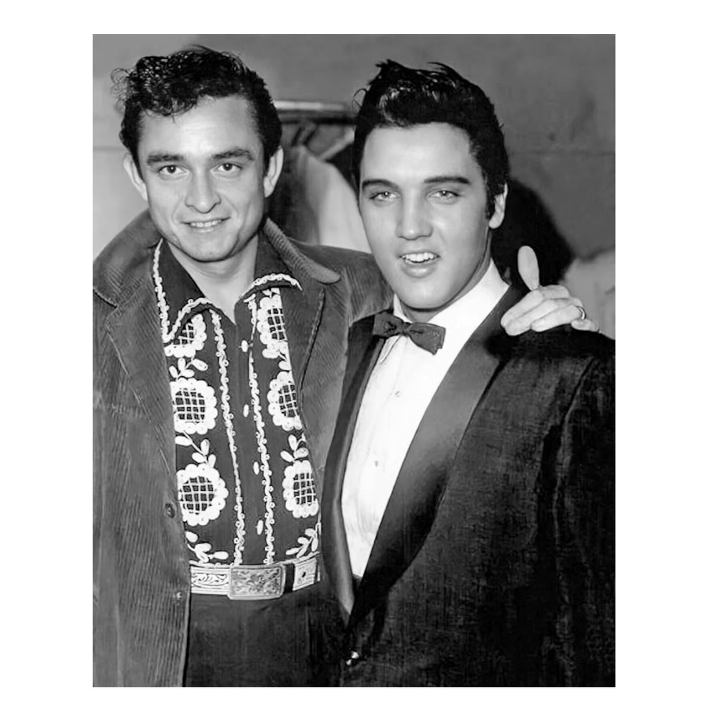 Elvis Presley and Johnny Cash. Poster 13 "x 19 "